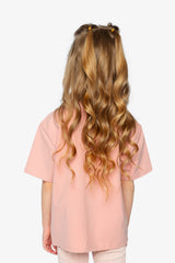 Heavy Jersey Wide Short Sleeve T-Shirt Pink-3