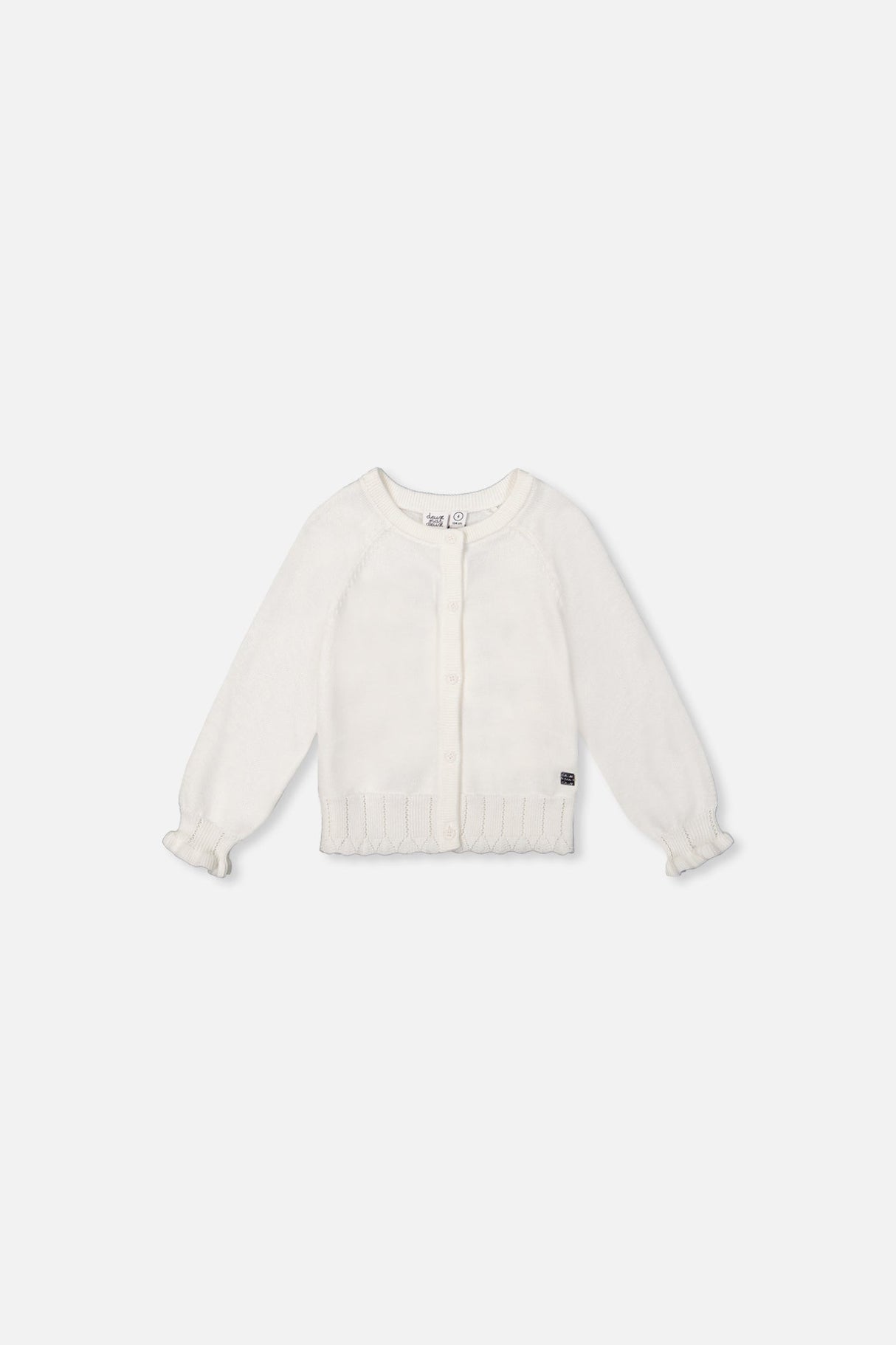 Baby Knit Cardigan Off-White-0