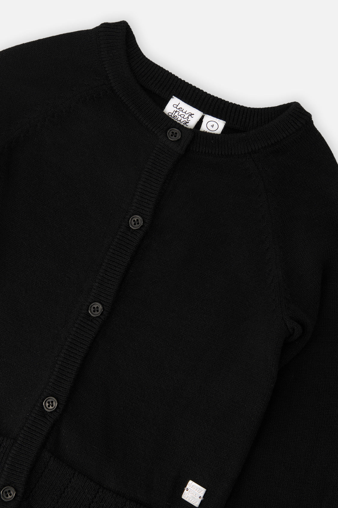 Knit Cardigan Black-2