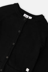 Knit Cardigan Black-2