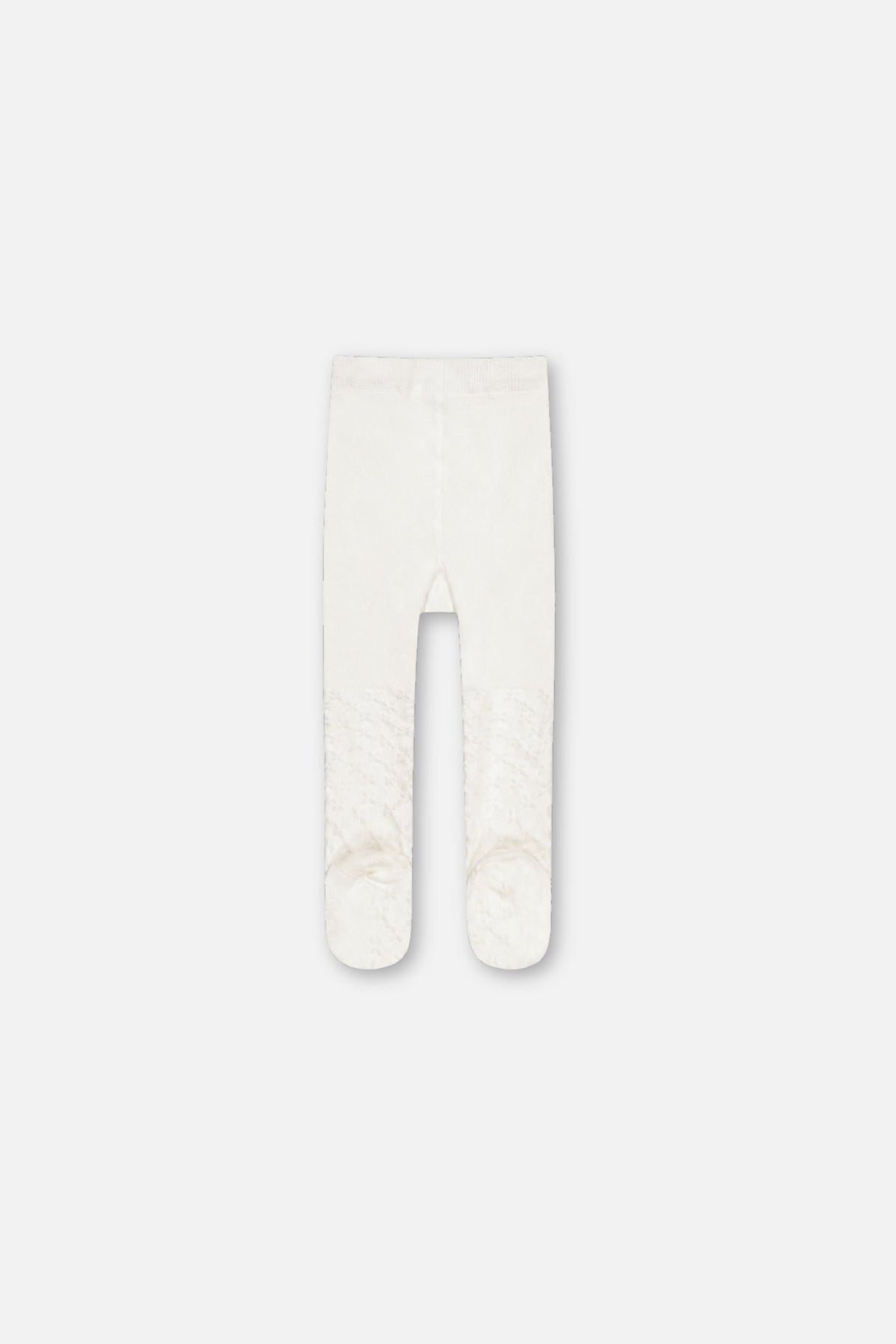 Baby Knit Textured Tights Off-White-1