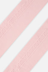 Deux par Deux Baby Knit Textured Tights Dusty Pink