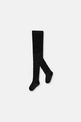 Baby Knit Textured Tights Black-0