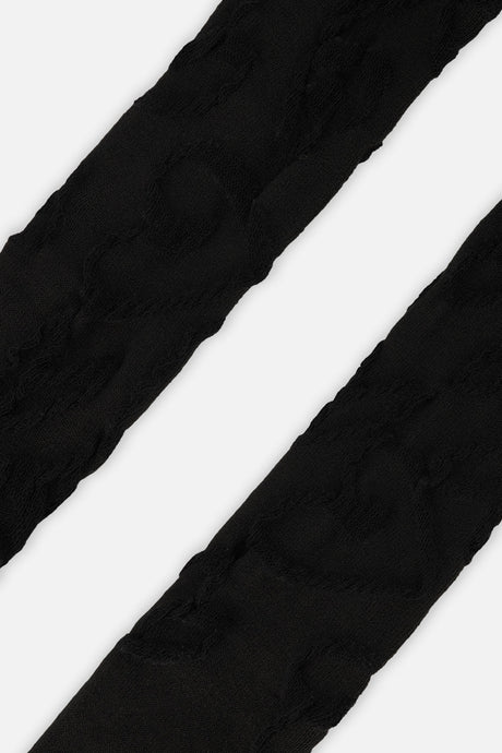 Deux par Deux Baby Knit Textured Tights Black