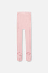 Knit Textured Tights Dusty Pink-1
