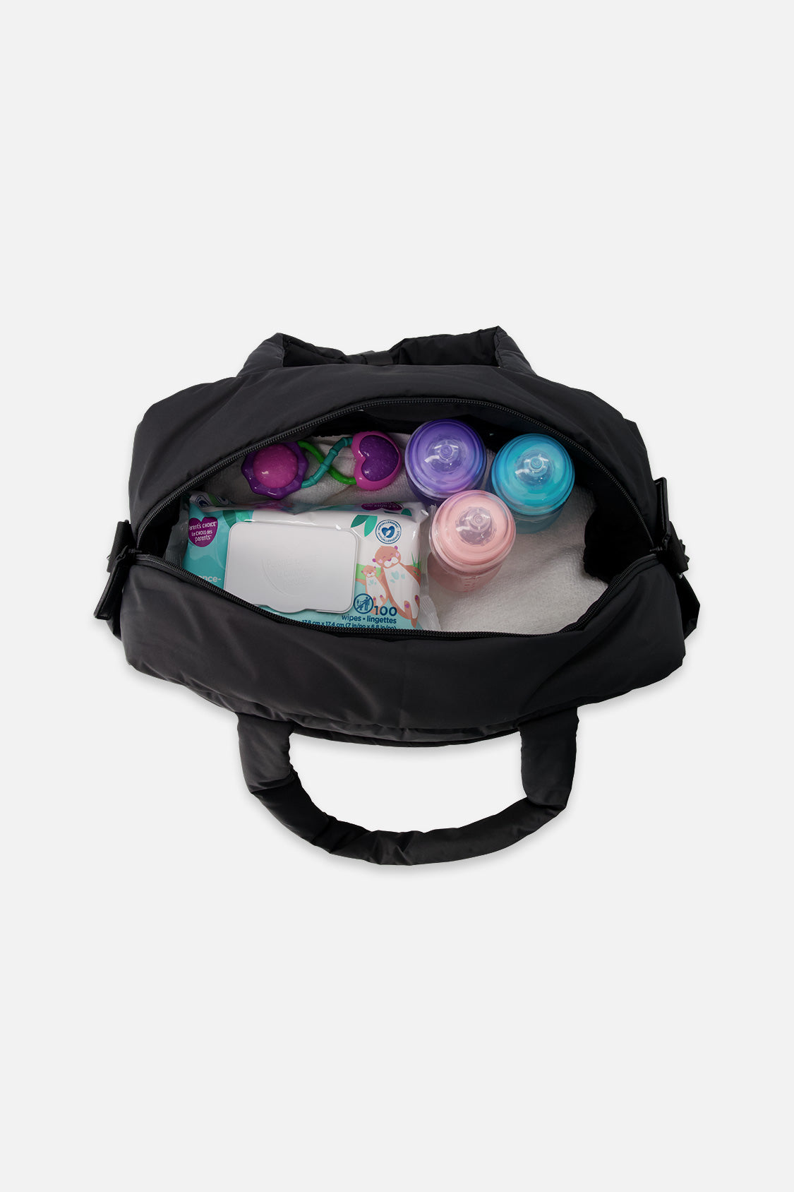 Deux par Deux Diaper Bag With Changing Mat Black