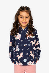 Printed Hoodie Purple Unicorn Print-1