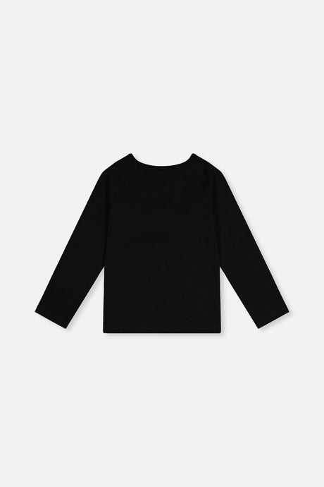 Raglan Organic Cotton T-Shirt Black-4