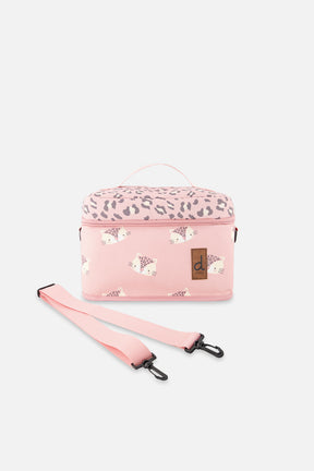 Lunch Box Pink Leopard Print-0