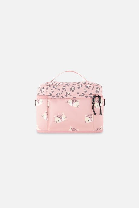 Lunch Box Pink Leopard Print-1