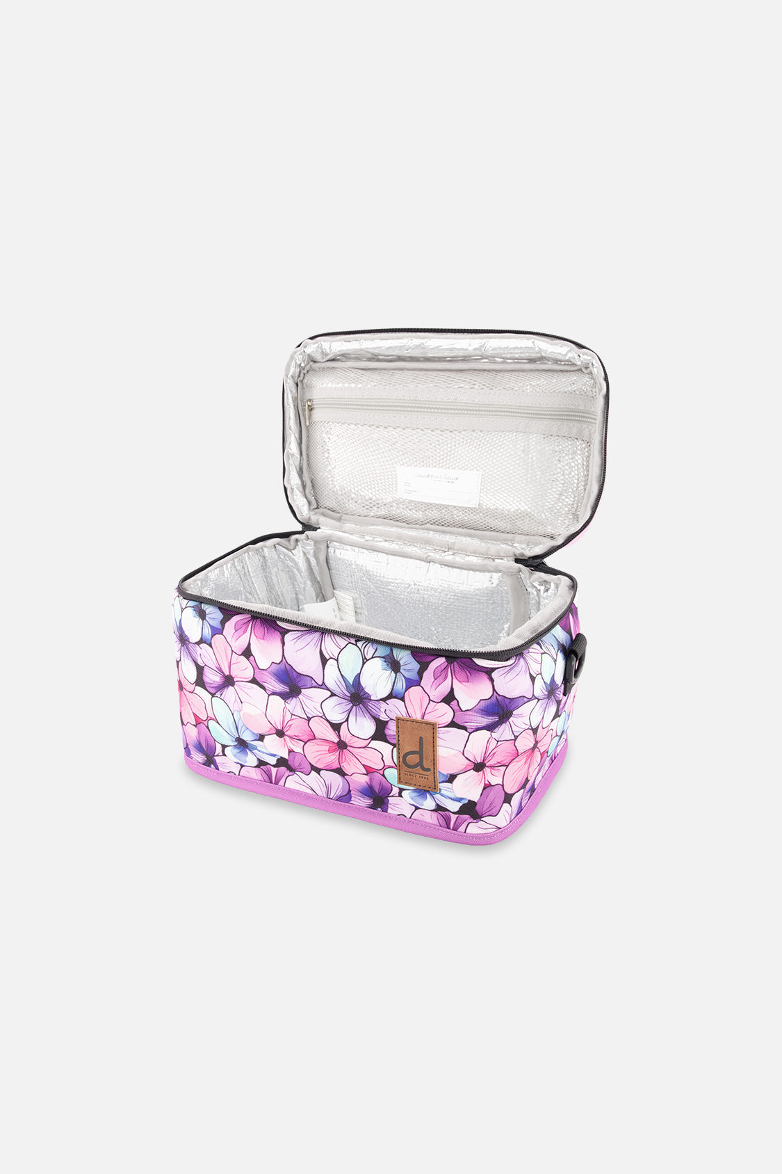 Lunch Box Black Floral Print-2