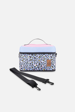 Lunch Box Blue Leopard Print-0