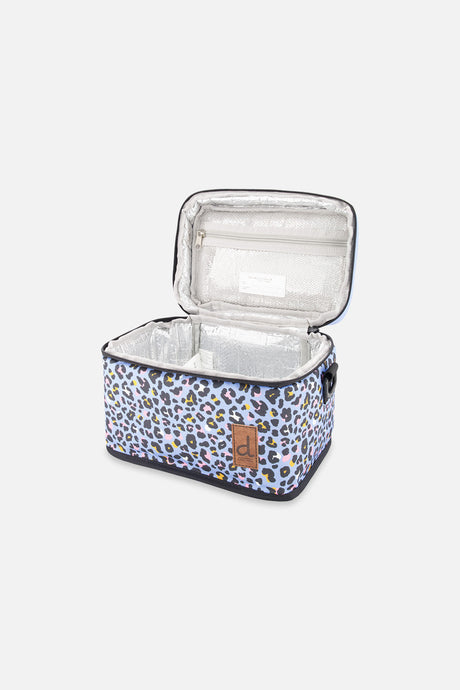 Lunch Box Blue Leopard Print-2