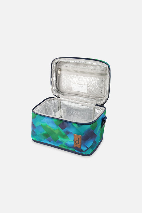 Lunch Box Blue Diamond Print-2