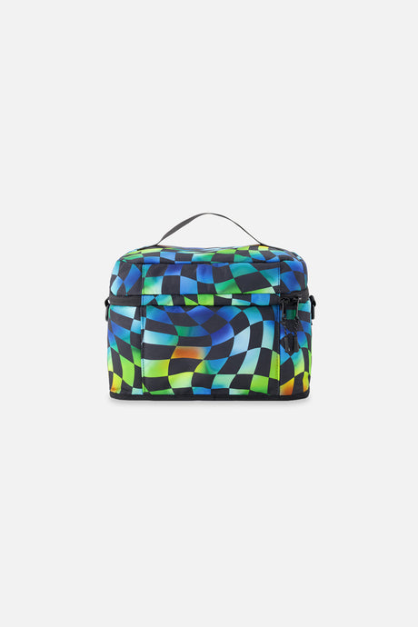 Lunch Box Blue Checkered Print-1
