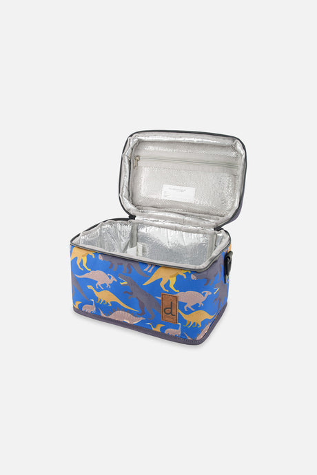 Lunch Box Blue Dinosaur Print-2