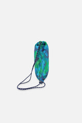 Drawstring Bag Blue Diamond Print-1
