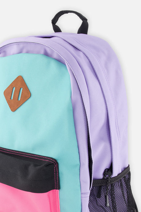 Kids Backpack Turquoise Blue, Pink And Mauve-2