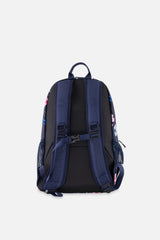 Kids Backpack Blue Floral Print-1