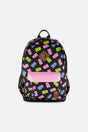 Kids Backpack Black Printed Gummy Bears-0