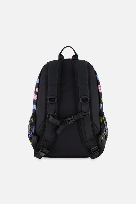 Kids Backpack Black Printed Gummy Bears-2