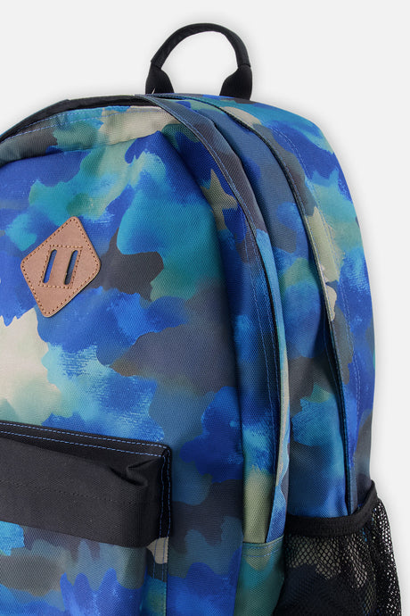 Kids Backpack Blue And Grey Camouflage-2