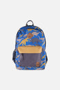 Kids Backpack Blue Dinosaur Print-0