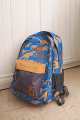 Kids Backpack Blue Dinosaur Print-2