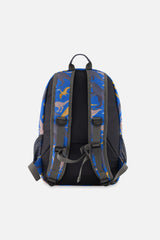 Kids Backpack Blue Dinosaur Print-3