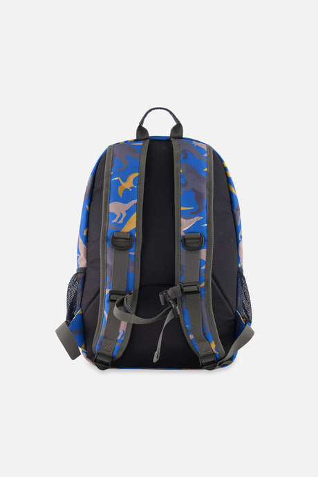 Kids Backpack Blue Dinosaur Print-3