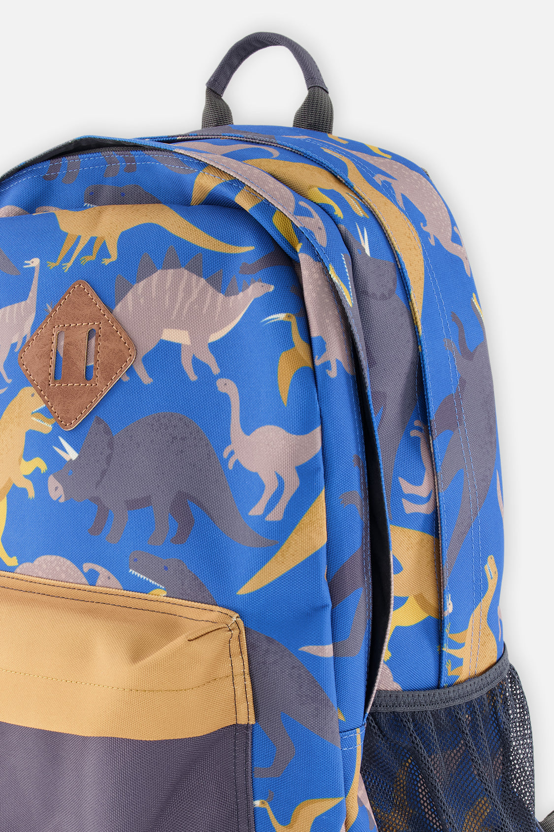 Kids Backpack Blue Dinosaur Print-4