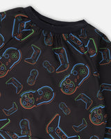 Apron Black Printed Controller-2