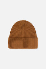 Ribbed Knit Hat Brown Sugar-1