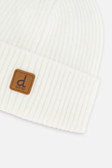 Ribbed Knit Hat Off-White-3