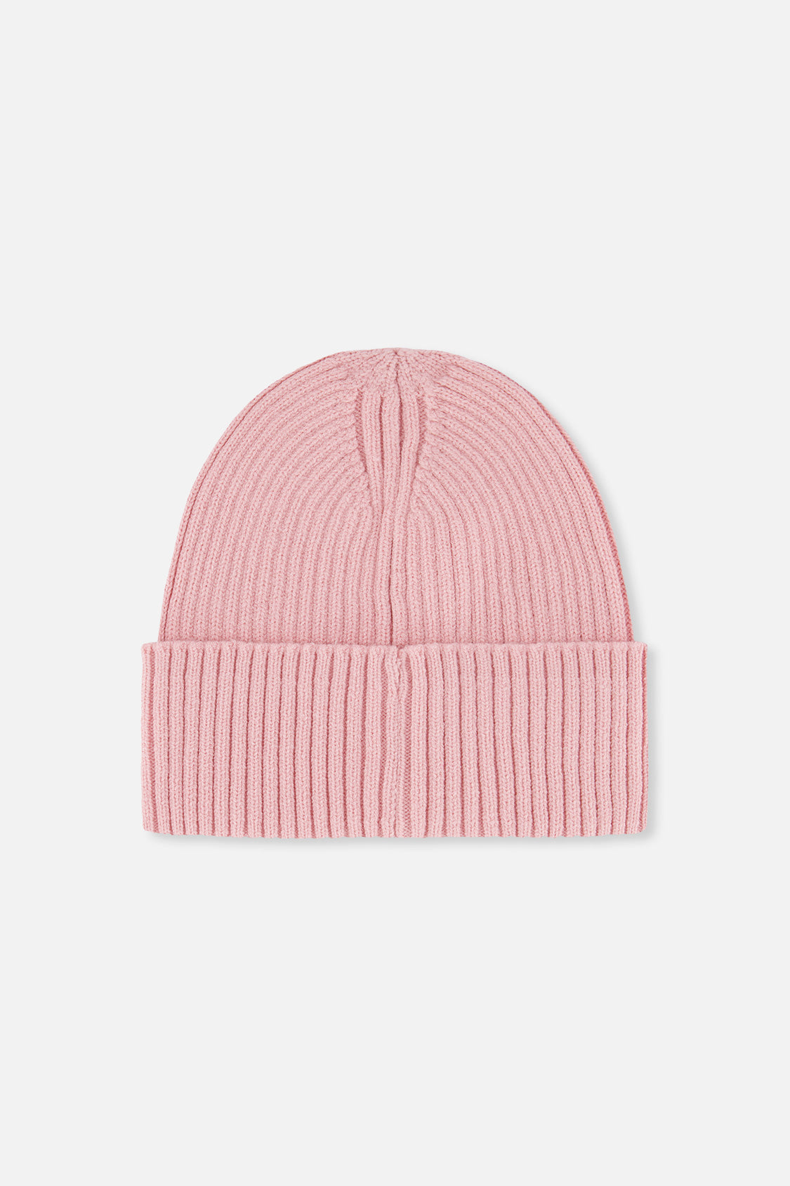 Ribbed Knit Hat Pale Dusty Pink-2