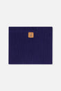 Baby Ribbed Knit Neckwarmer Navy Blue-0