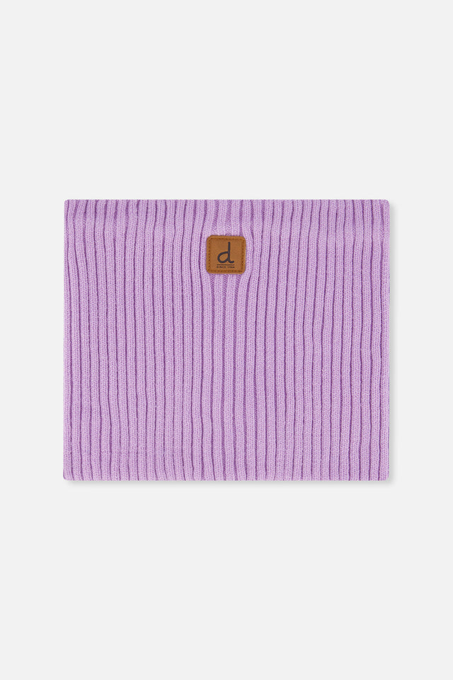 Baby Ribbed Knit Neckwarmer Lavender-0