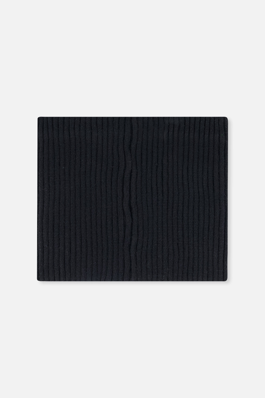 Baby Ribbed Knit Neckwarmer Black-1