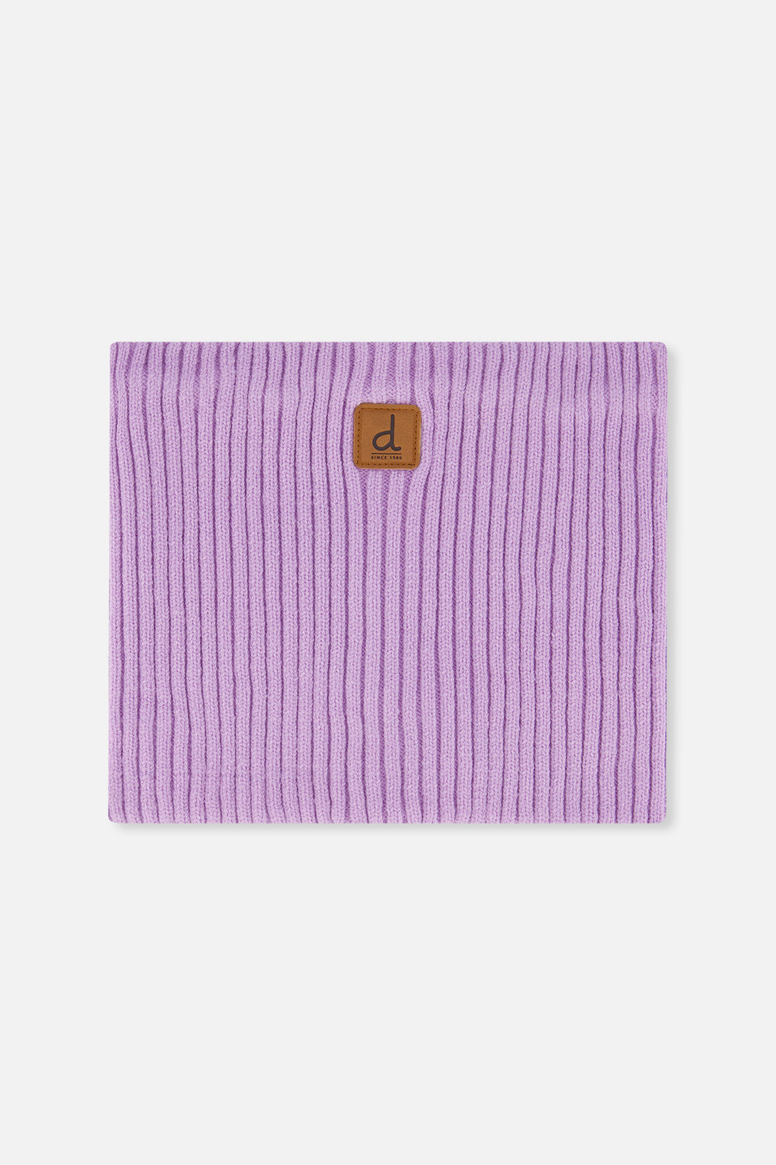 Ribbed Knit Neckwarmer Lavender-0