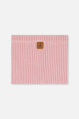 Ribbed Knit Neckwarmer Pale Dusty Pink-0