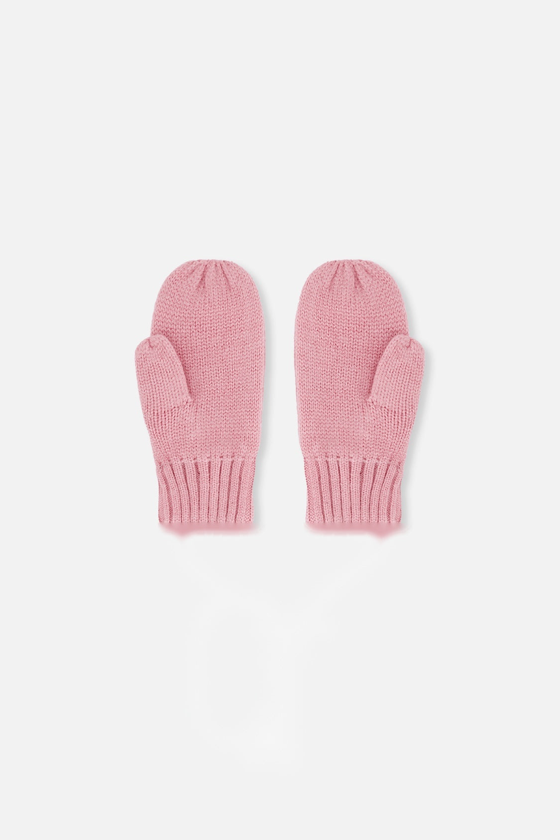 Knit Mittens Pale Dusty Pink-1