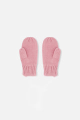 Knit Mittens Pale Dusty Pink-1