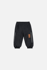 Lined Baby Splash Pants Black Fleece-0