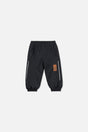 Lined Baby Splash Pants Black Fleece-0