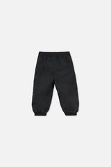 Lined Baby Splash Pants Black Fleece-1