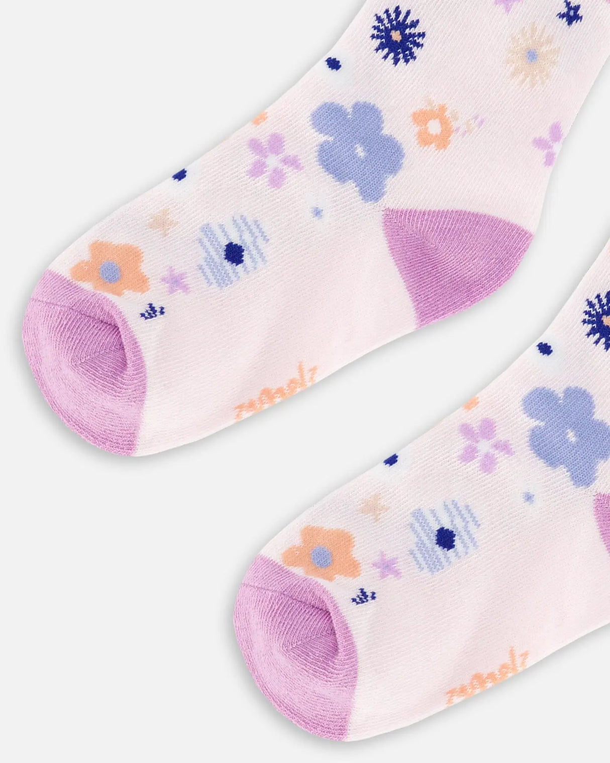 Jacquard Socks Lavender | Deux par Deux | Jenni Kidz