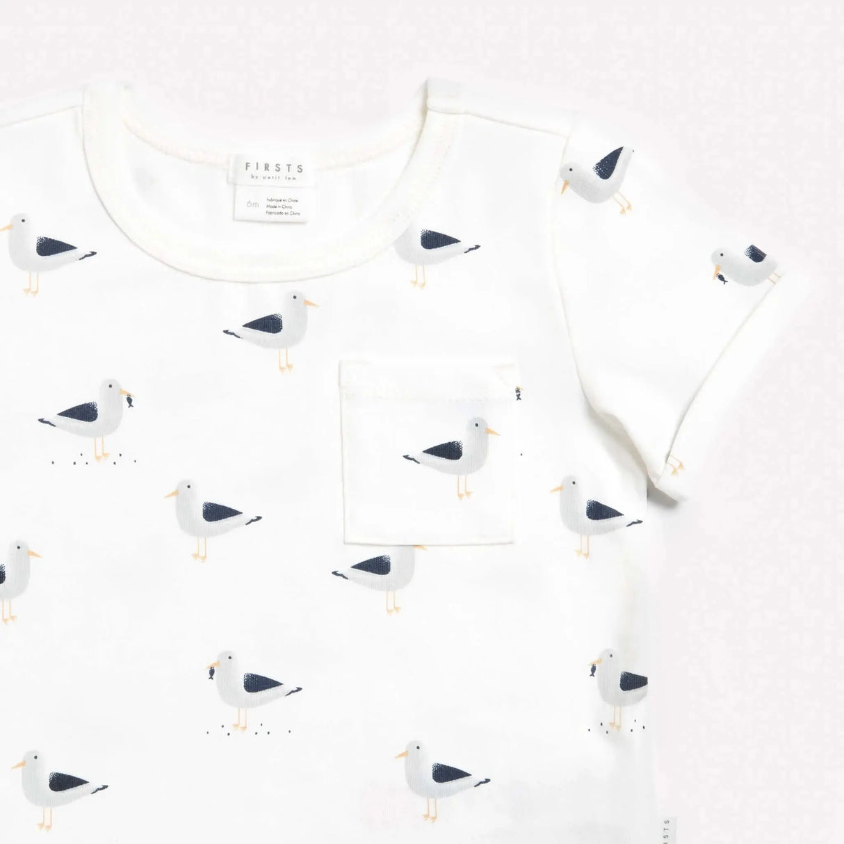 "seaside seagulls" 2-piece outfit set | petit lem