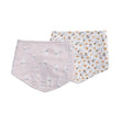 2 pack of bandana bibs - vintage floral/dragonfly | lulujo one size