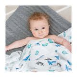 3 pack of bamboo swaddle - out at sea | lulujo
