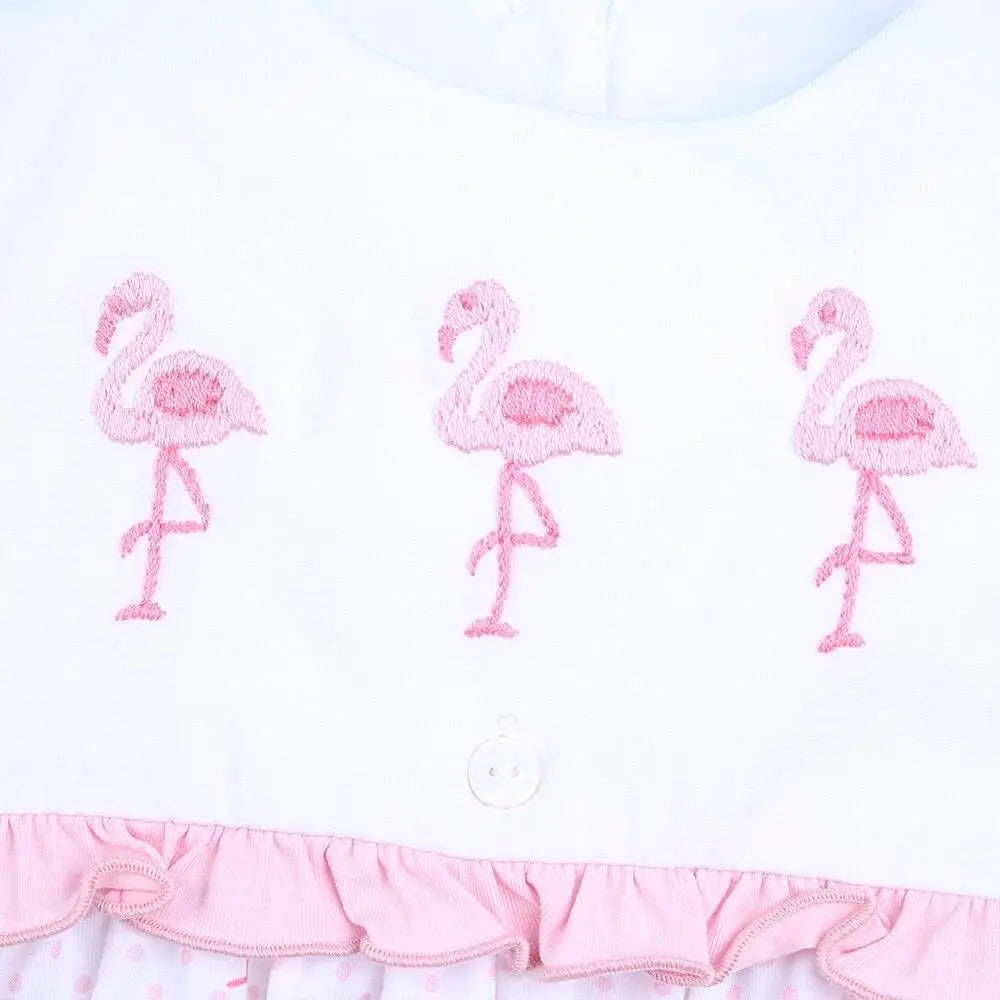 Buy Babeeni Flamingo embroidery baby dress online